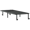 Sengeramme uten madrass sammenleggbar svart 75x190 cm stål