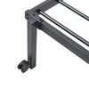 Sengeramme uten madrass sammenleggbar svart 75x190 cm stål