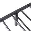 Sengeramme uten madrass sammenleggbar svart 75x190 cm stål