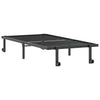 Sengeramme uten madrass sammenleggbar svart 90x190 cm stål
