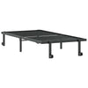 Sengeramme uten madrass sammenleggbar svart 90x200 cm stål
