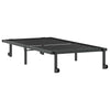 Sengeramme uten madrass sammenleggbar svart 90x200 cm stål
