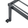 Sengeramme uten madrass sammenleggbar svart 90x200 cm stål