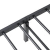 Sengeramme uten madrass sammenleggbar svart 90x200 cm stål