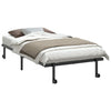 Sengeramme uten madrass sammenleggbar svart 100x200 cm stål
