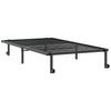 Sengeramme uten madrass sammenleggbar svart 100x200 cm stål