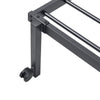 Sengeramme uten madrass sammenleggbar svart 100x200 cm stål