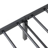 Sengeramme uten madrass sammenleggbar svart 100x200 cm stål