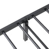 Sengeramme uten madrass sammenleggbar svart 107x203 cm stål