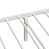 Sengeramme uten madrass sammenleggbar hvit 80x200 cm stål