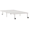 Sengeramme uten madrass sammenleggbar hvit 90x200 cm stål