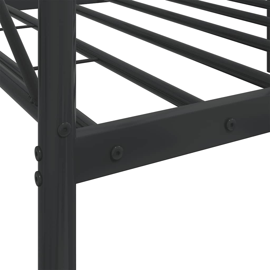 Dagseng uten madrass svart 75x190 cm stål vidaXL