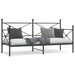 Dagseng uten madrass svart 75x190 cm stål vidaXL
