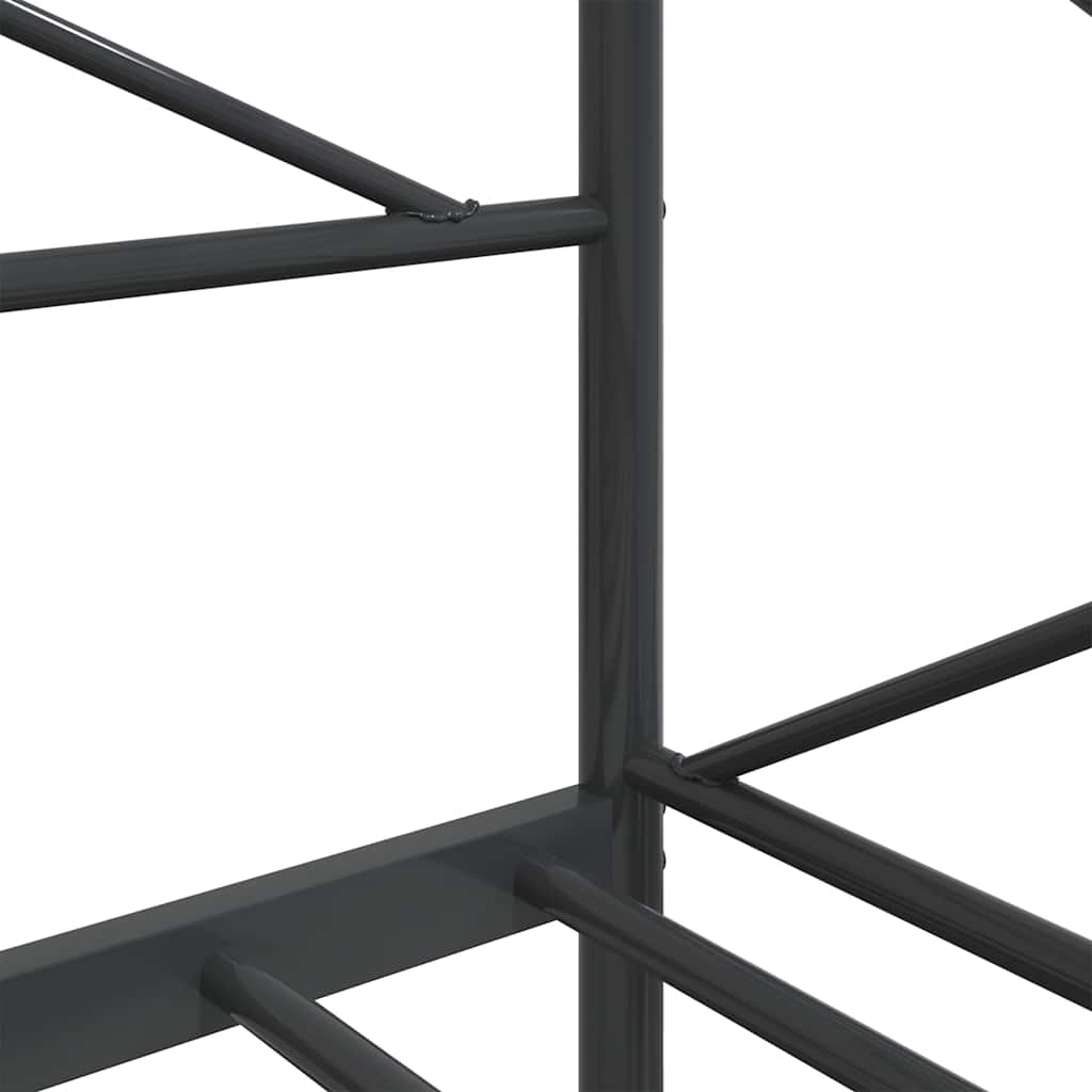 Dagseng uten madrass svart 80x200 cm stål