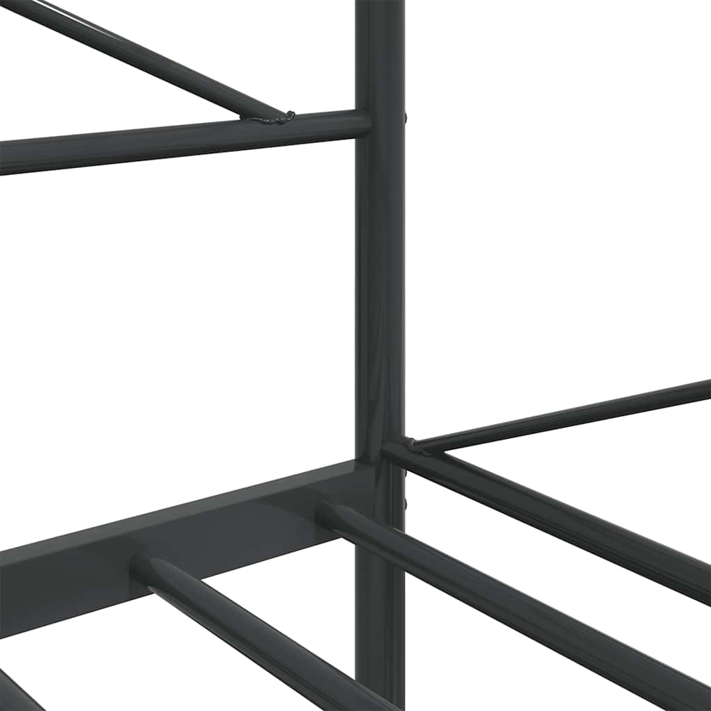 Dagseng uten madrass svart 100x200 cm stål