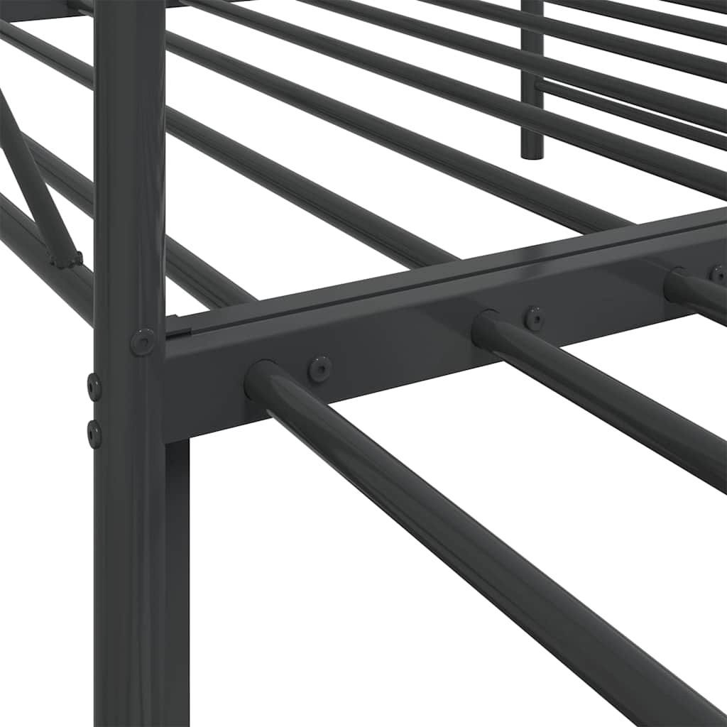 Dagseng med trille uten madrass svart 107x203 cm stål
