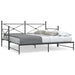 Dagseng med trille uten madrass svart 107x203 cm stål