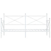 Dagseng uten madrass hvit 80x200 cm stål