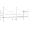 Dagseng uten madrass hvit 80x200 cm stål