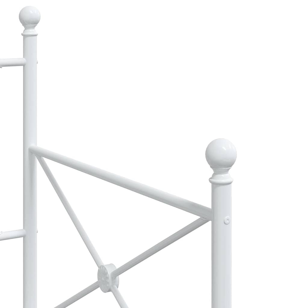 Dagseng uten madrass hvit 80x200 cm stål
