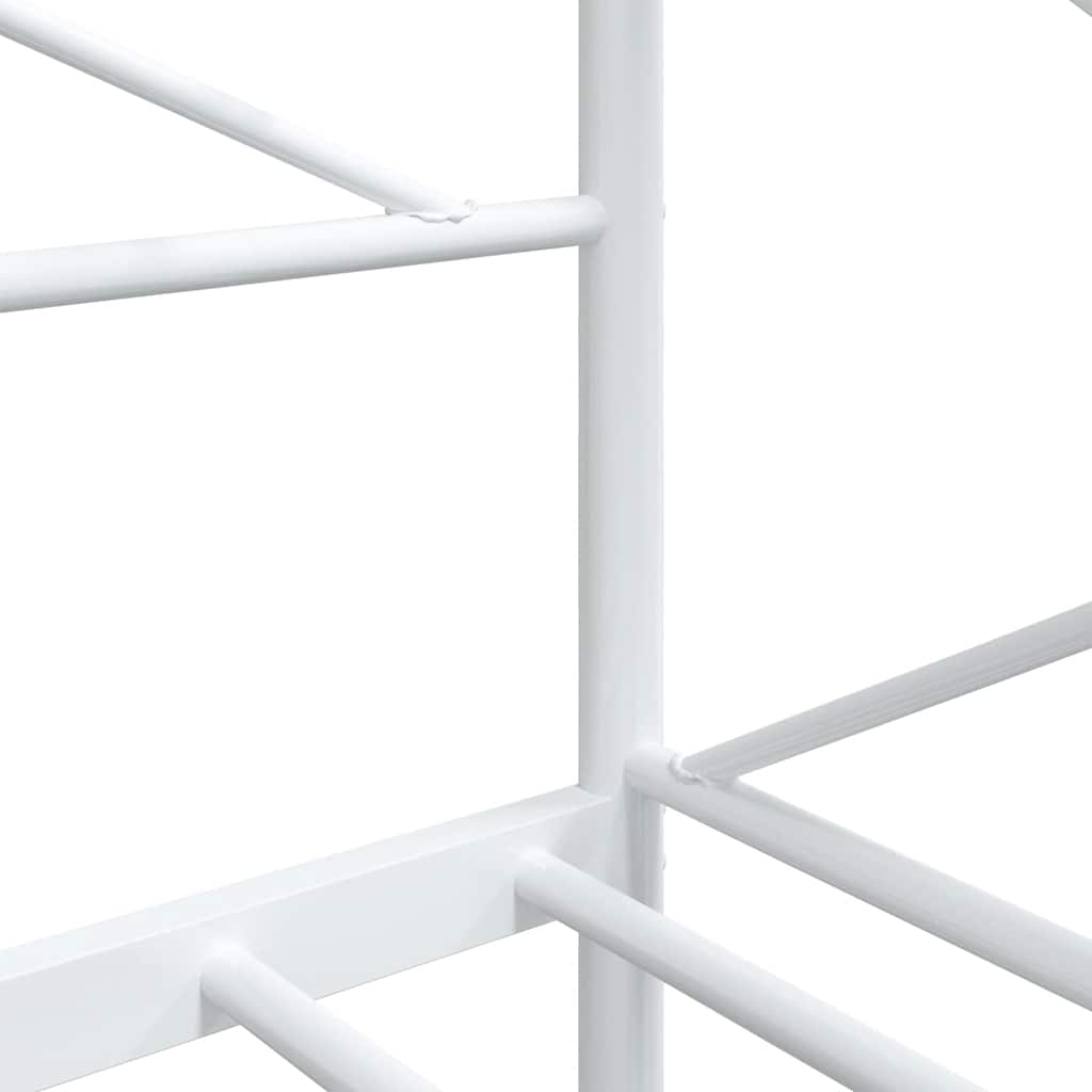 Dagseng uten madrass hvit 90x200 cm stål