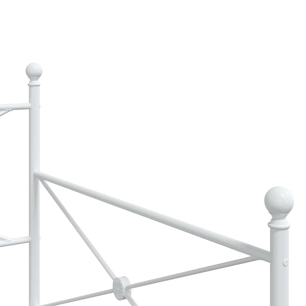 Dagseng uten madrass hvit 100x200 cm stål