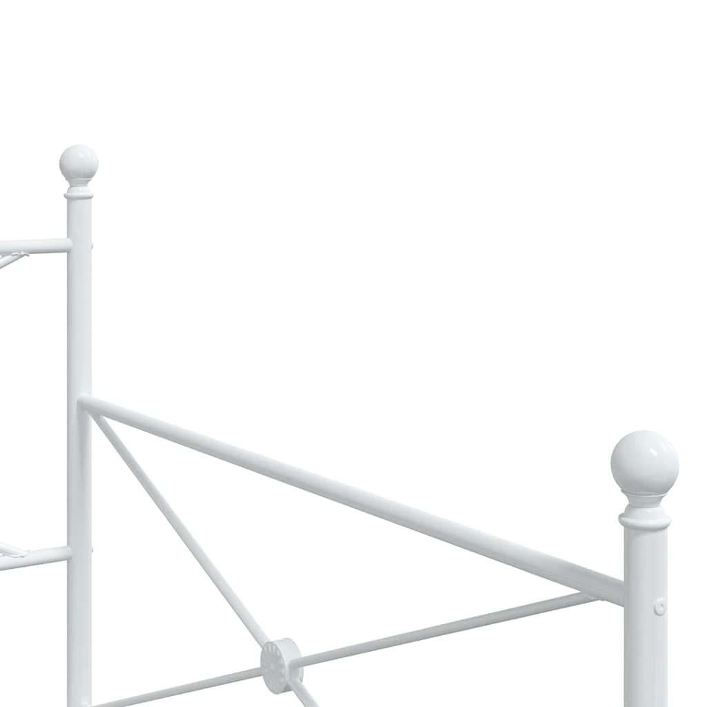 Dagseng uten madrass hvit 107x203 cm stål