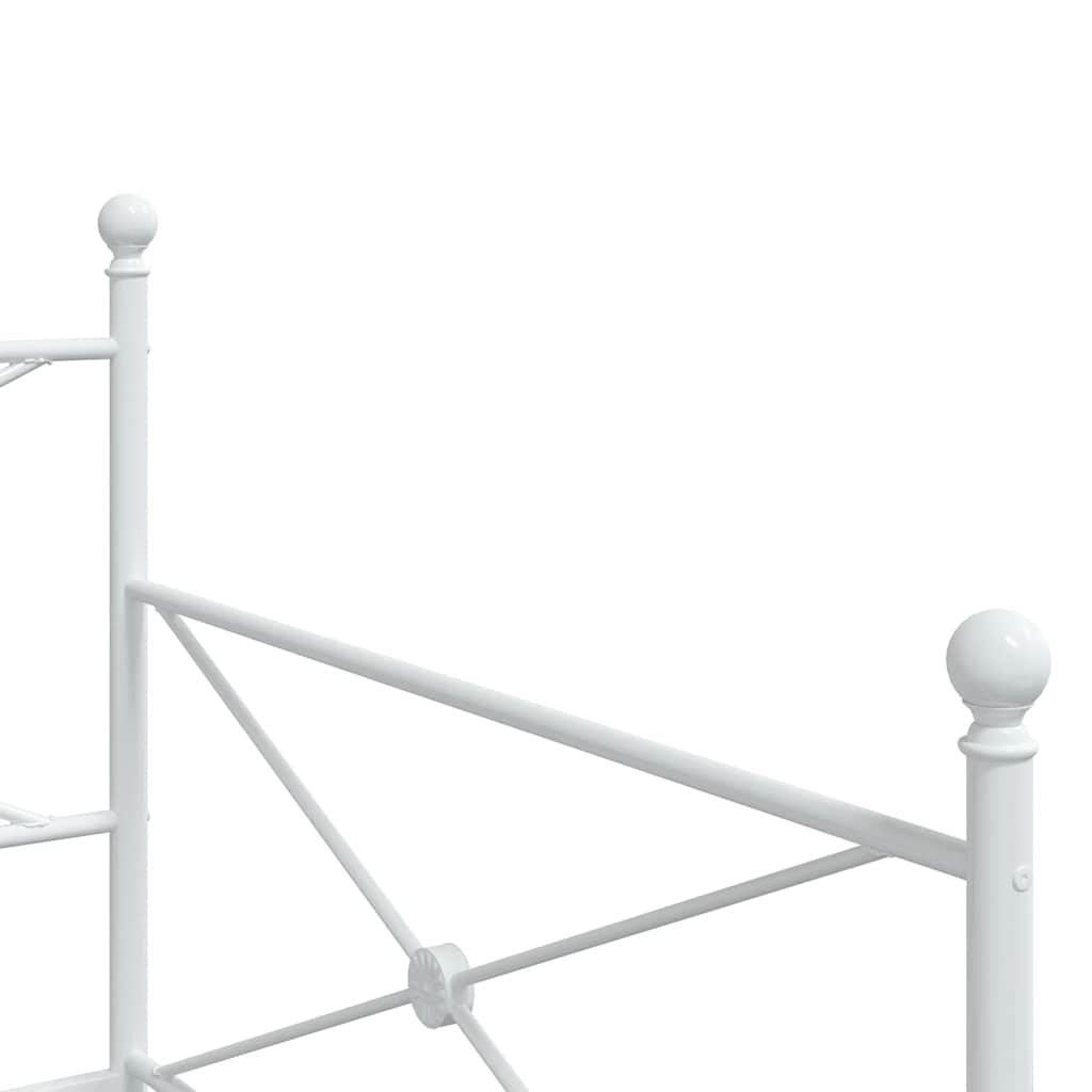 Dagseng med trille uten madrass hvit 100x200 cm stål