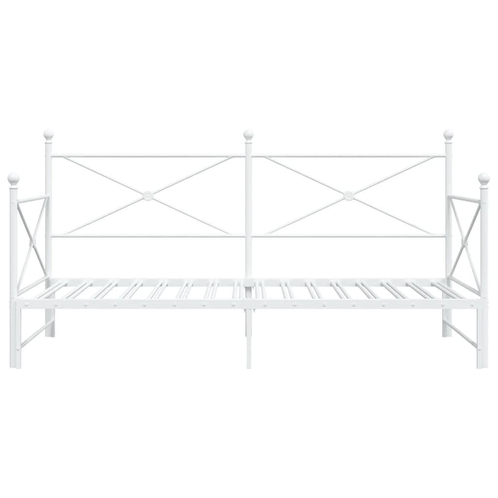 Dagseng med trille uten madrass hvit 107x203 cm stål