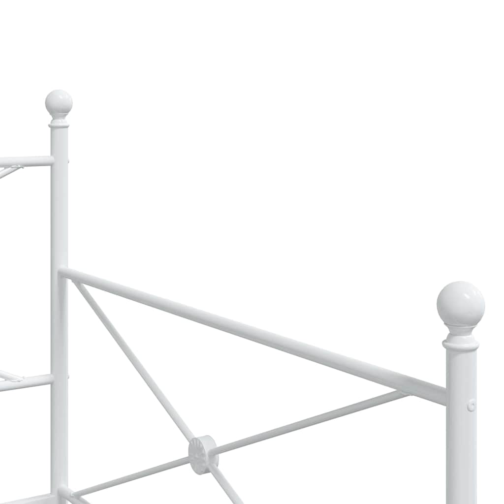 Dagseng med trille uten madrass hvit 107x203 cm stål