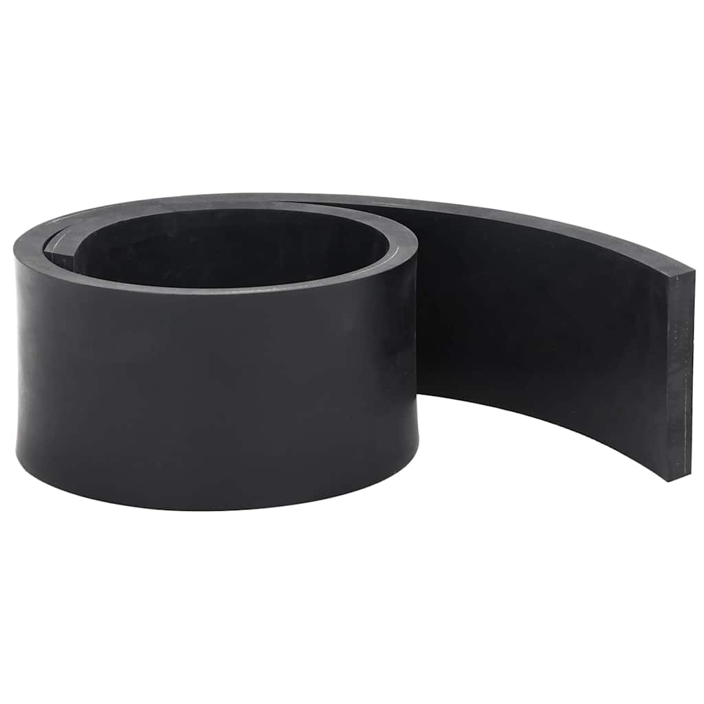 Gummikant for snøplog svart 120x8x1 cm