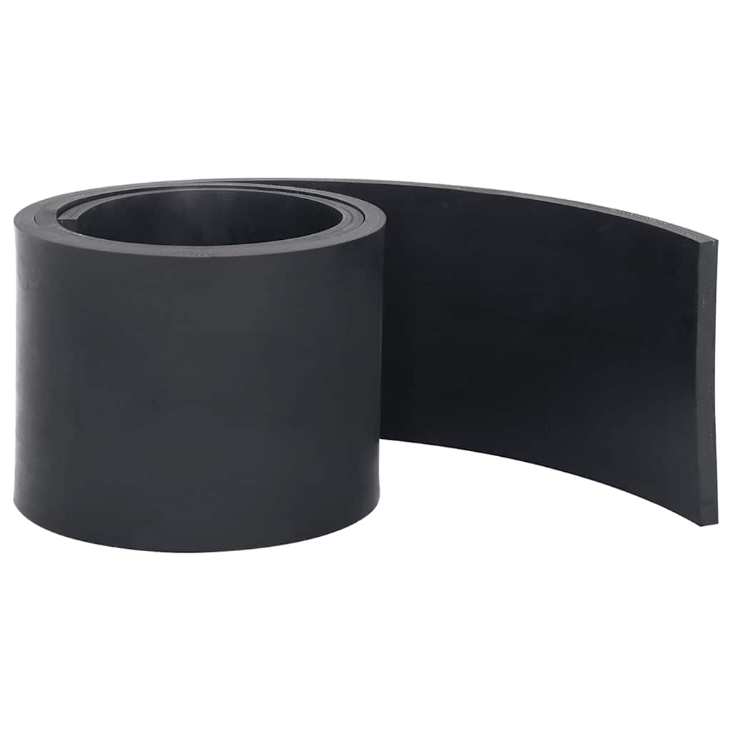 Gummikant for snøplog svart 200x15x1 cm