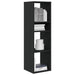 Bokhylle svart 34x31x112 cm konstruert tre