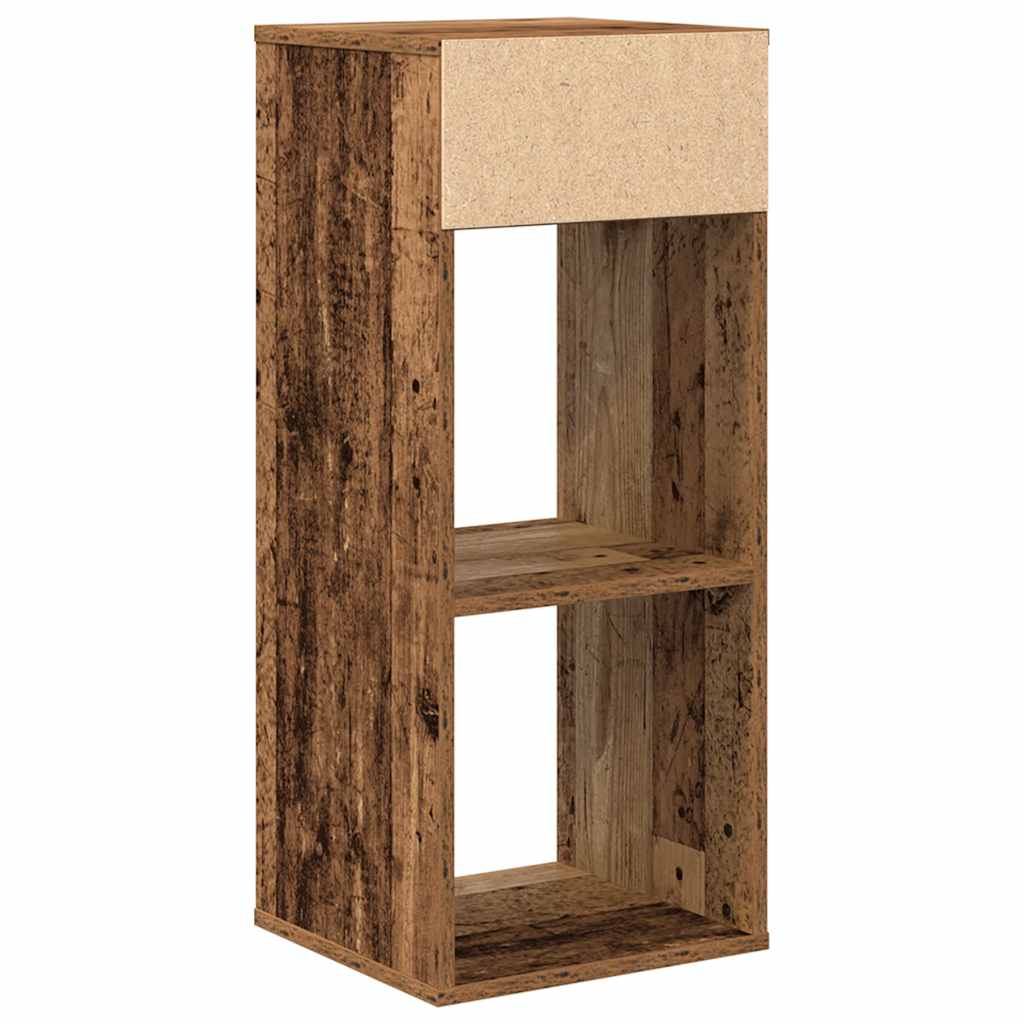 Bokhylle gammelt tre 34x31x80 cm konstruert tre vidaXL