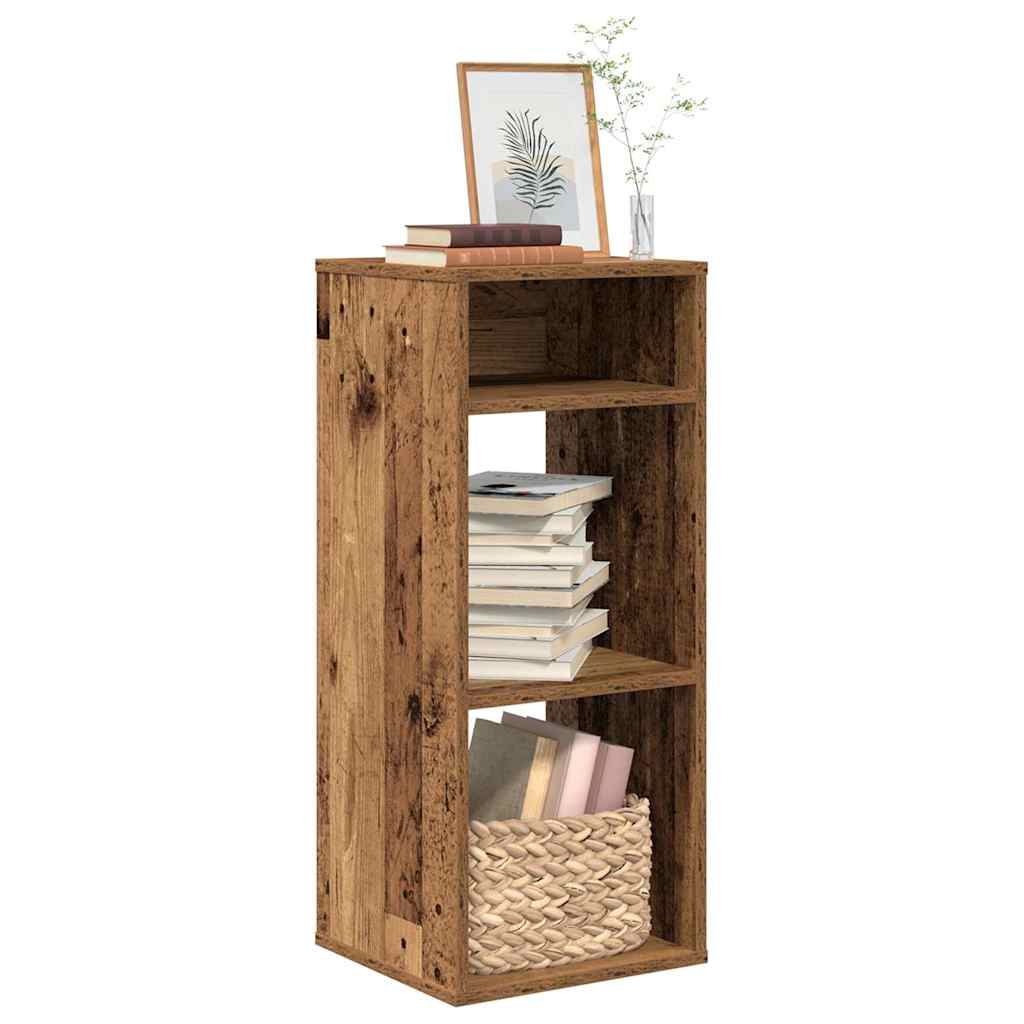 Bokhylle gammelt tre 34x31x80 cm konstruert tre vidaXL
