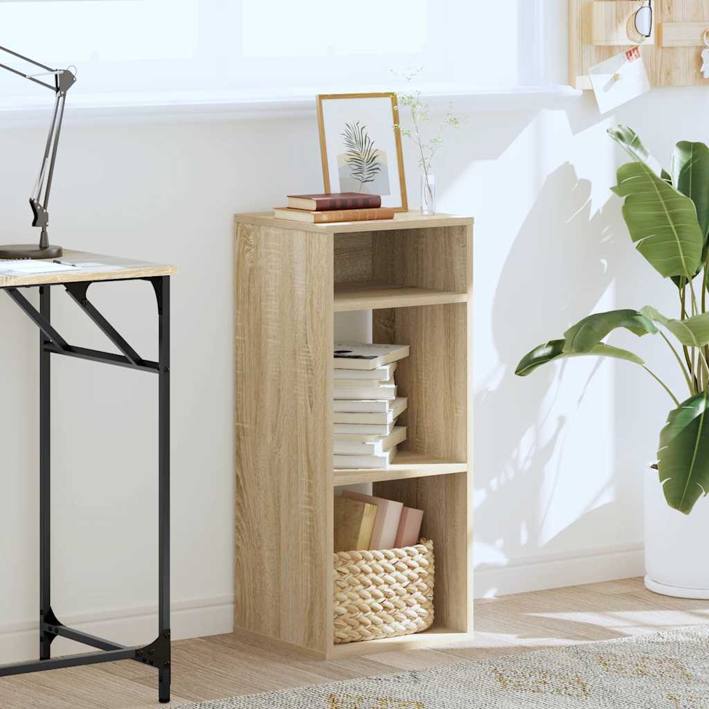 Bokhylle sonoma eik 34x31x80 cm konstruert tre vidaXL