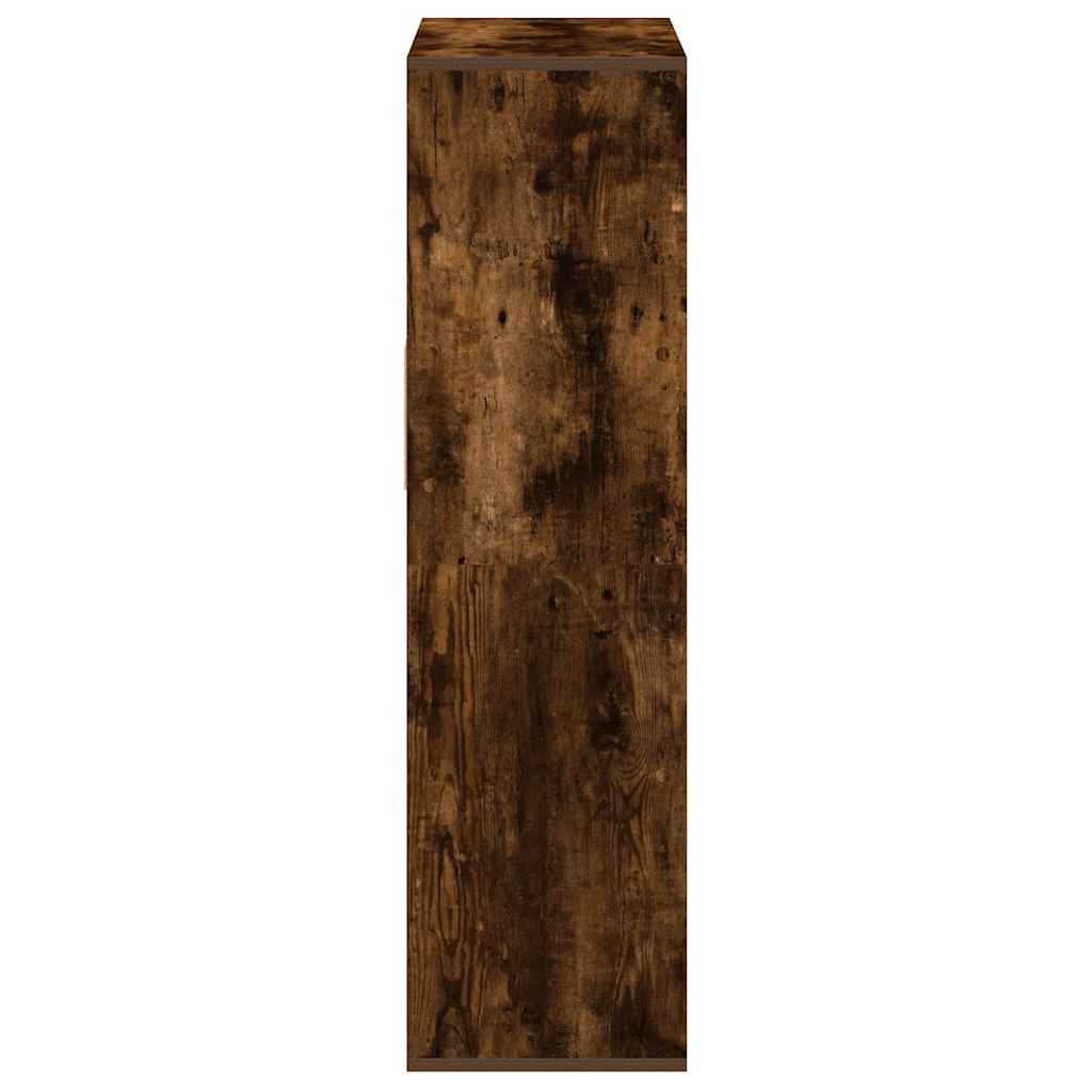 Bokhylle røkt eik 66x31x112 cm konstruert tre