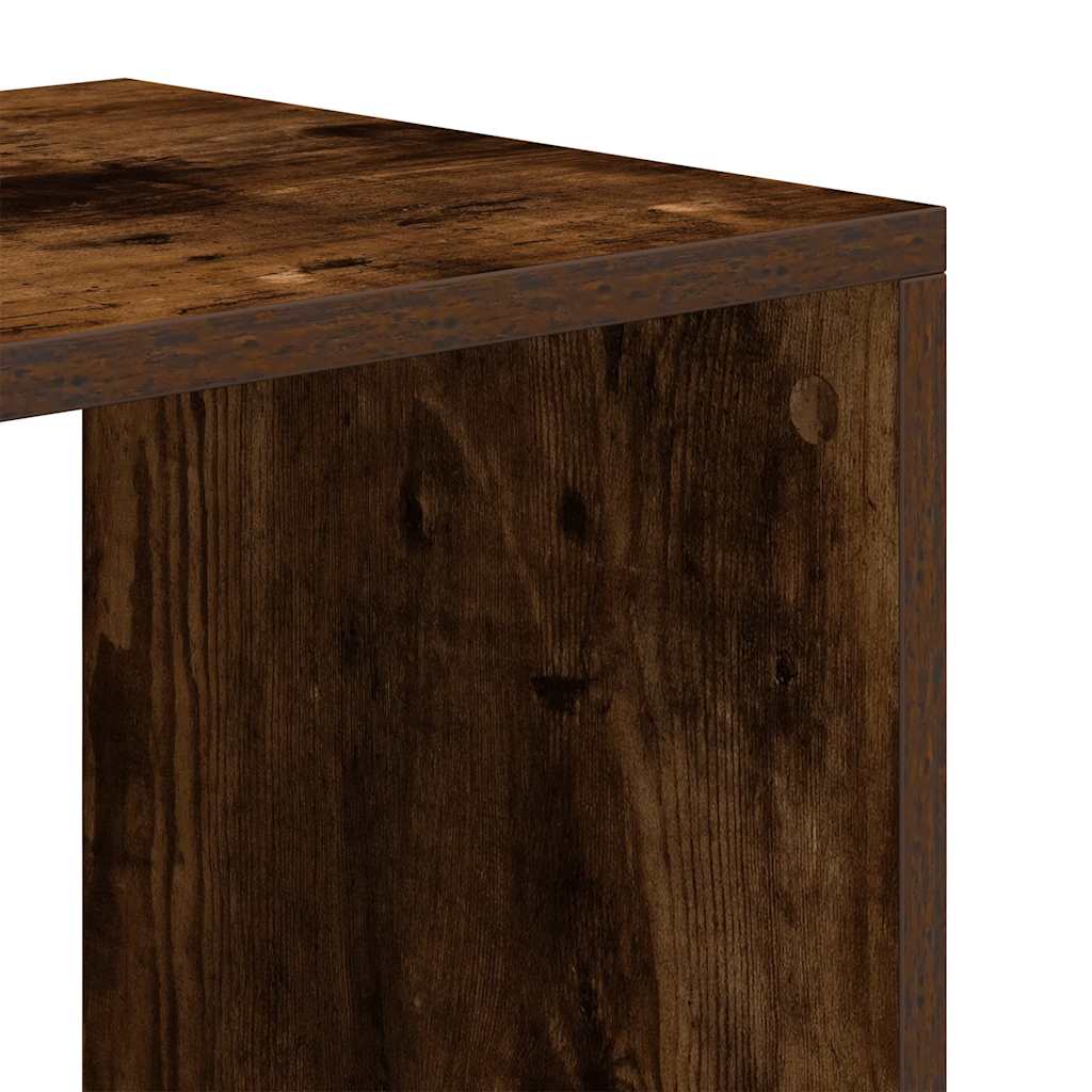 Bokhylle røkt eik 66x31x112 cm konstruert tre