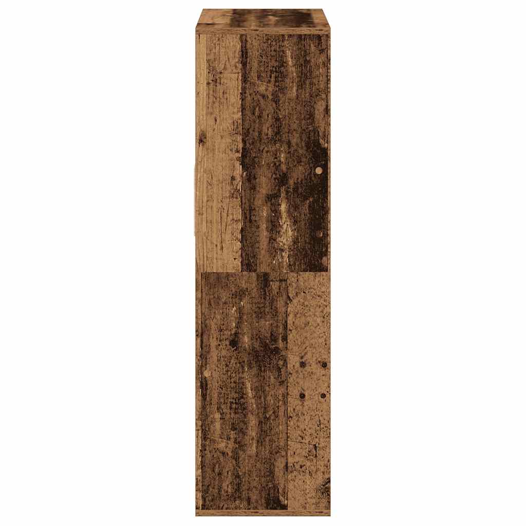 Bokhylle gammelt tre 66x31x112 cm konstruert tre