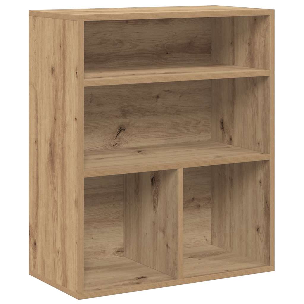 Bokhylle artisan eik 60x30x71,5 cm konstruert tre vidaXL