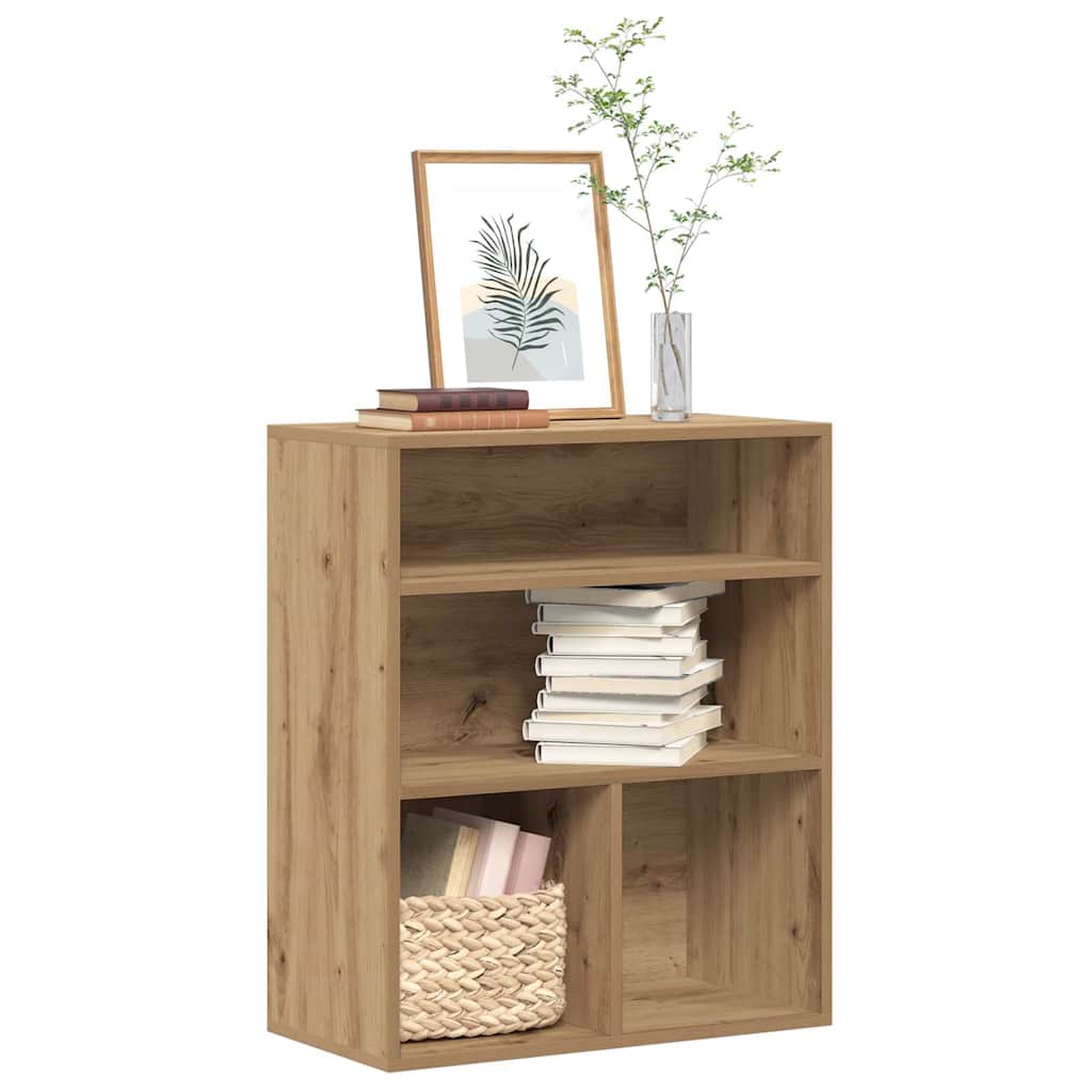 Bokhylle artisan eik 60x30x71,5 cm konstruert tre vidaXL