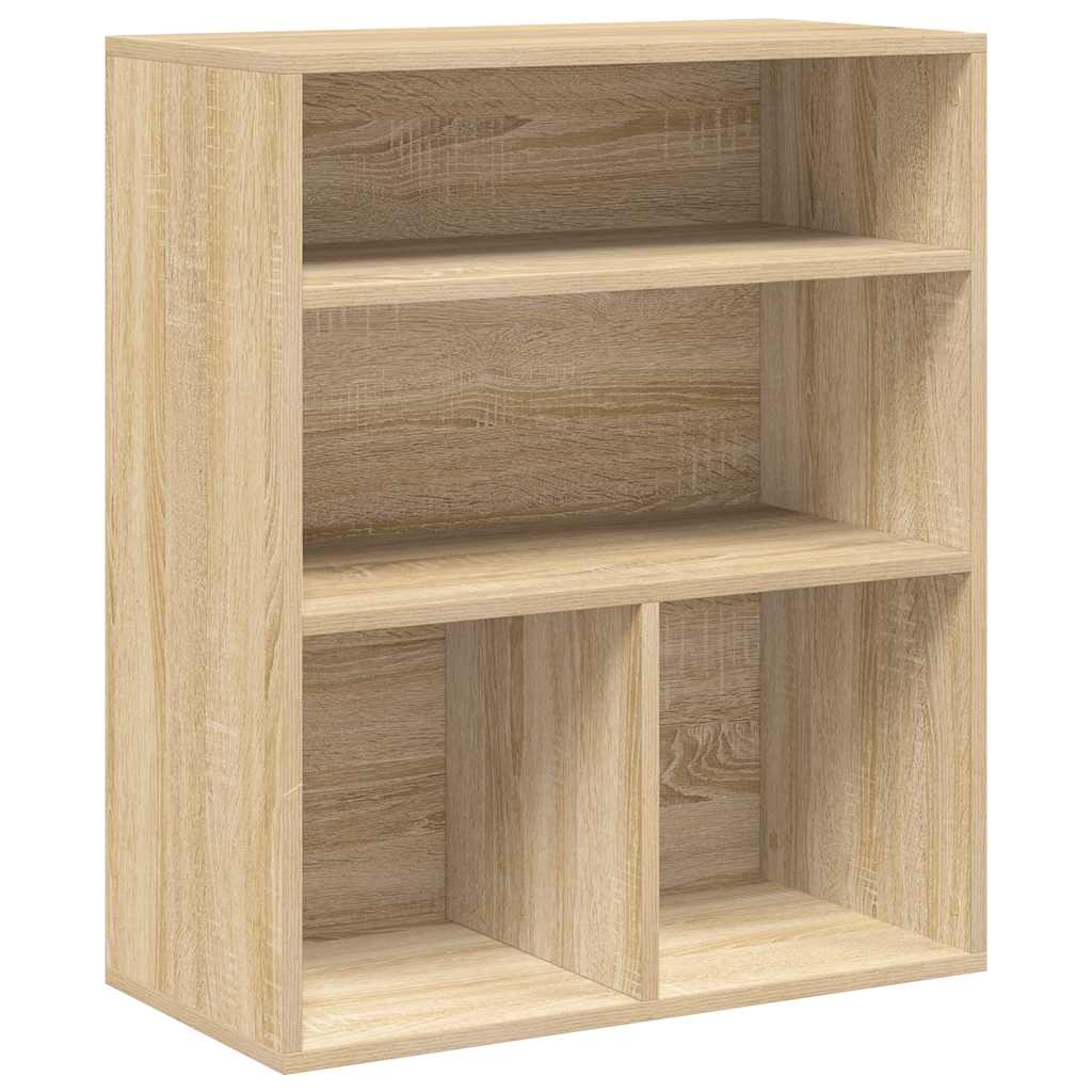 Bokhylle sonoma eik 60x30x71,5 cm konstruert tre vidaXL