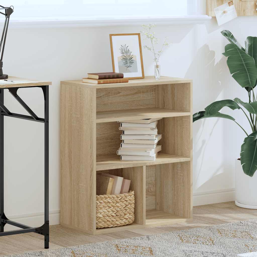 Bokhylle sonoma eik 60x30x71,5 cm konstruert tre vidaXL