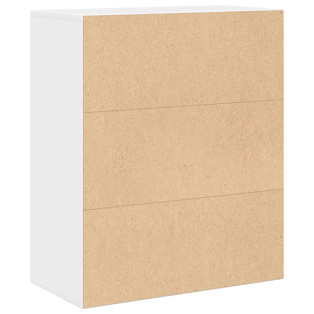 Bokhylle hvit 60x30x71,5 cm konstruert tre vidaXL