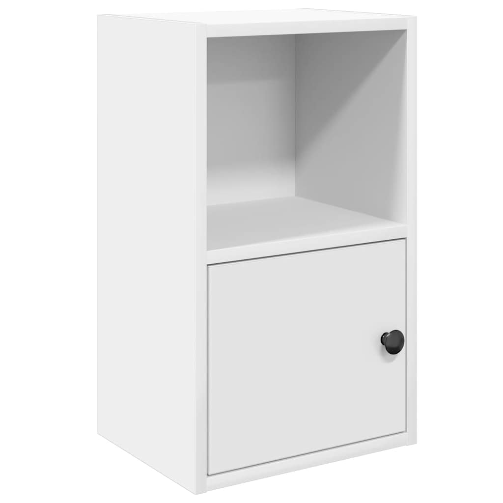 Bokhylle hvit 31x24x52 cm konstruert tre