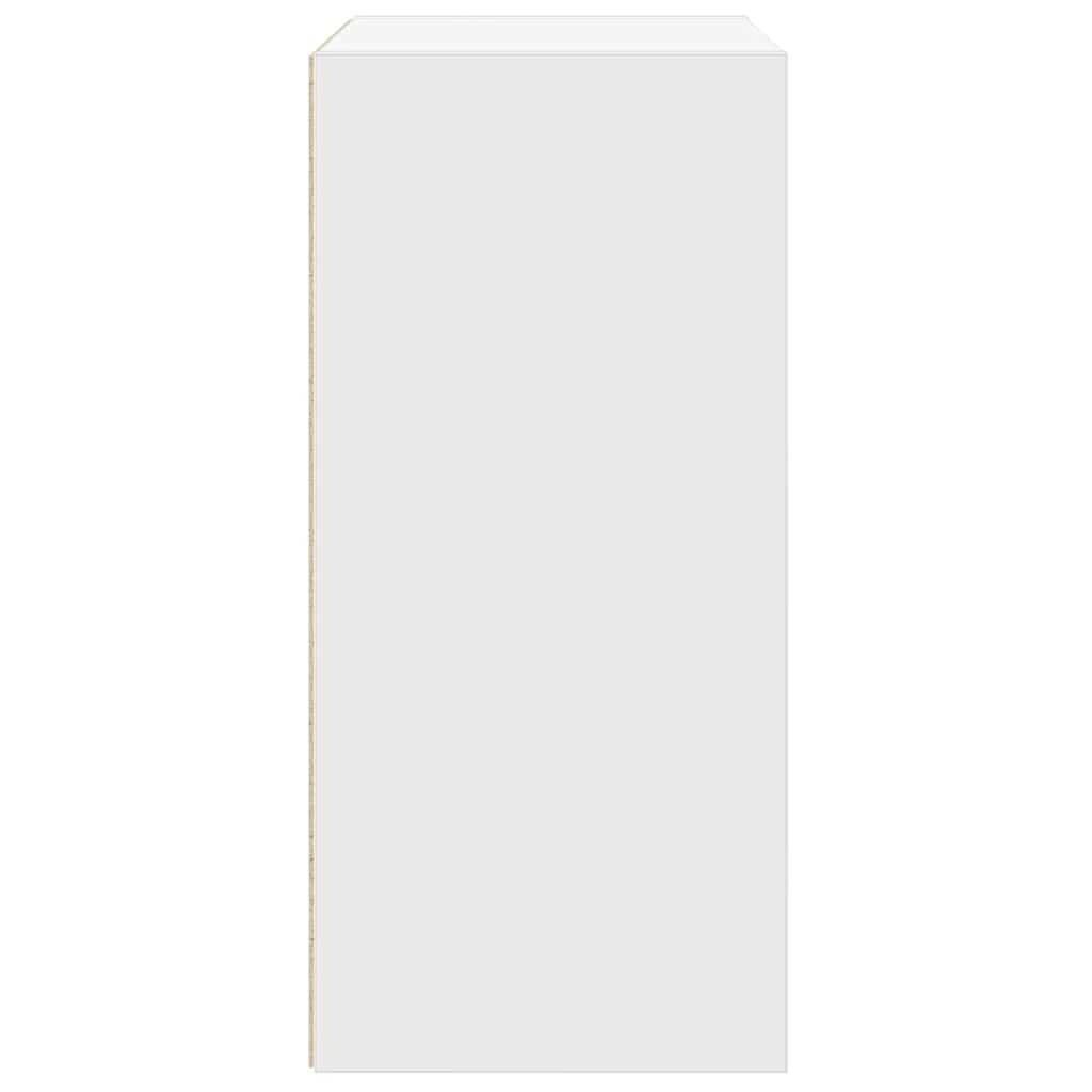 Bokhylle hvit 31x24x52 cm konstruert tre