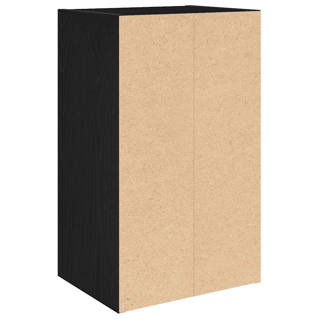 Bokhylle svart eik 31x24x52 cm konstruert tre