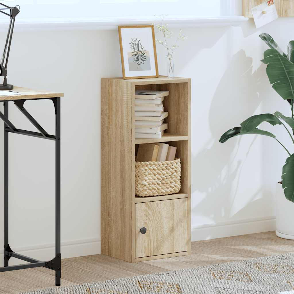 Bokhylle sonoma eik 31x24x77 cm konstruert tre