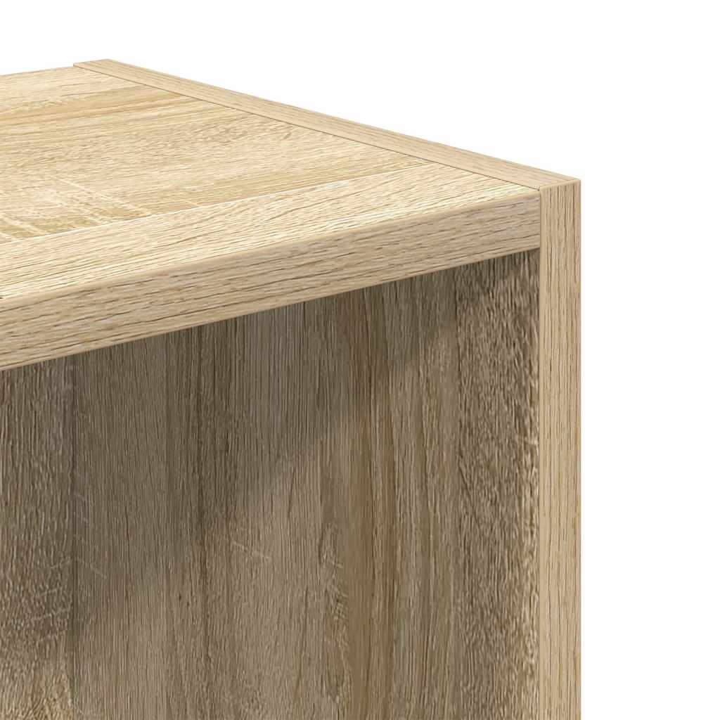 Bokhylle sonoma eik 31x24x77 cm konstruert tre