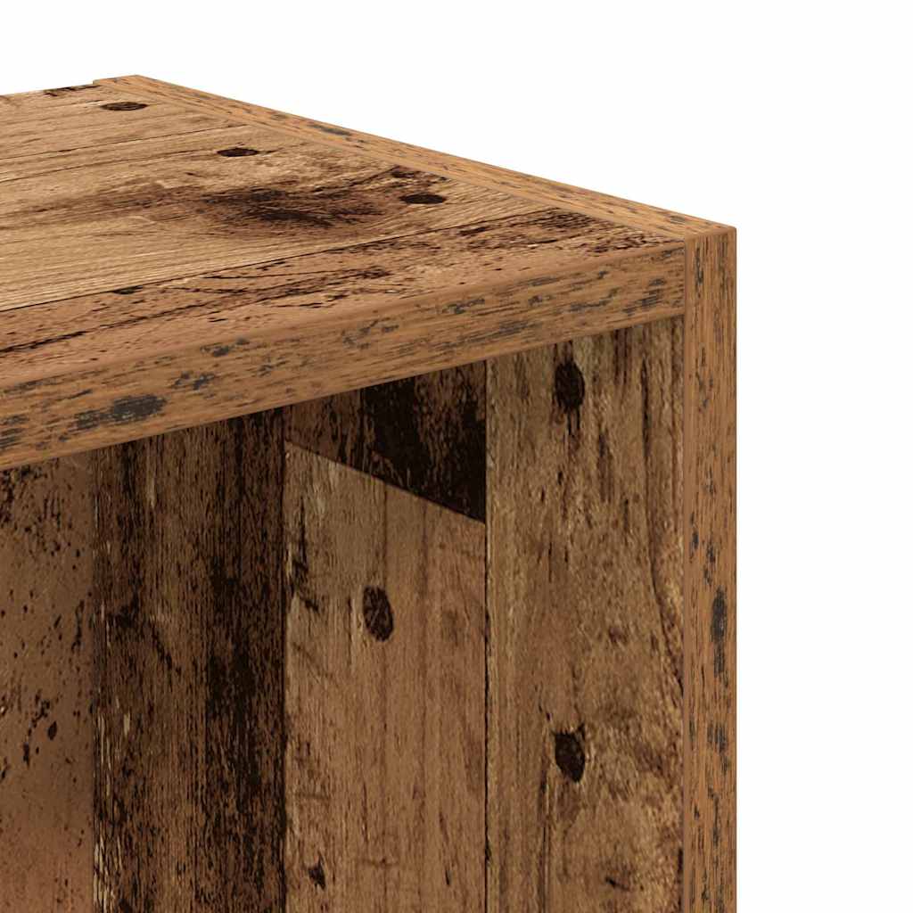 Bokhylle gammelt tre 31x24x77 cm konstruert tre vidaXL